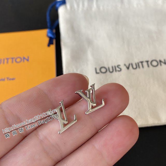 Louis Vuitton新款飾品 路易威登字母耳釘 LV簡約字母金色銀色耳環  zglv2134